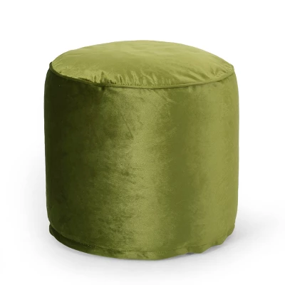 Gwinnett Modern Velveteen Cylinder Pouf - Christopher Knight Home 11 Gwinnett Modern Velveteen Cylinder Pouf - Christopher Knight Home - Image 11