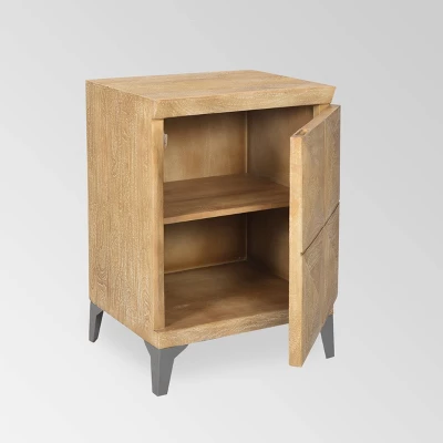 Glover Boho Cabinet Gray Antique - Christopher Knight Home 2 Glover Boho Cabinet Gray Antique - Christopher Knight Home - Image 2