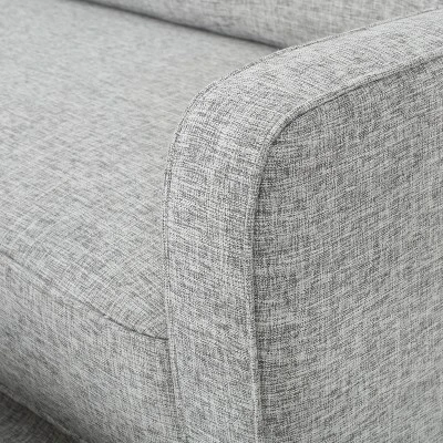Calliope Buttoned Fabric Reclining Loveseat Light Gray Tweed - Christopher Knight Home 2 Calliope Buttoned Fabric Reclining Loveseat Light Gray Tweed - Christopher Knight Home - Image 2