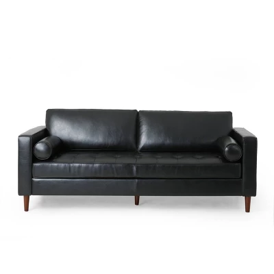 Malinta Contemporary Tufted 3 Seater Sofa - Christopher Knight Home 11 Malinta Contemporary Tufted 3 Seater Sofa - Christopher Knight Home - Image 11