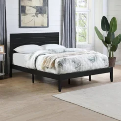 Queen Edgecombe Wooden Low-Profile Platform Bed - Christopher Knight Home