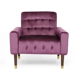 Bourchier Modern Glam Velvet Armchair - Christopher Knight Home -Furniture Promotion Series GUEST 9a3415e9 794f 44ad a5d6 07cc91b6f5d5