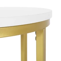 Ingersol Modern Glam C Shaped End Table White/Gold - Christopher Knight Home 10 Ingersol Modern Glam C Shaped End Table White/Gold - Christopher Knight Home -Furniture Promotion Series GUEST 9a733954 46b9 4ec2 ac38 ba587b85caf4