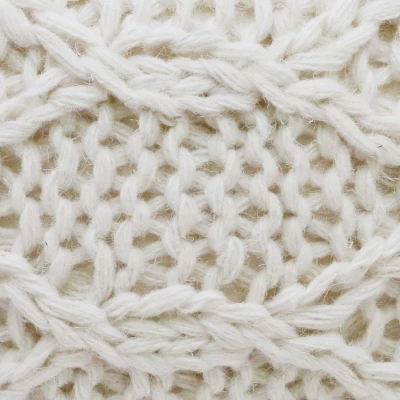 Morven Handmade Boho Fabric Pouf Cream - Christopher Knight Home 5 Morven Handmade Boho Fabric Pouf Cream - Christopher Knight Home - Image 5