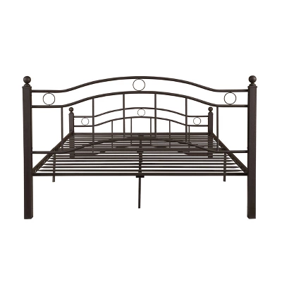 Queen Bouvardia Modern Contemporary Iron Bed - Christopher Knight Home 4 Queen Bouvardia Modern Contemporary Iron Bed - Christopher Knight Home - Image 4