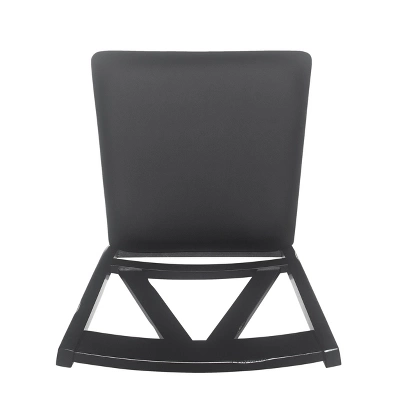 2pk Fairgreens Farmhouse Upholstered Wood Dining Chairs Black - Christopher Knight Home 5 2pk Fairgreens Farmhouse Upholstered Wood Dining Chairs Black - Christopher Knight Home - Image 5