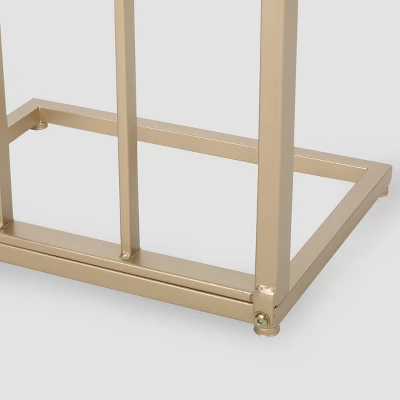 Durand Modern Glam End Table White - Christopher Knight Home 3 Durand Modern Glam End Table White - Christopher Knight Home - Image 3