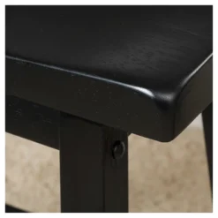 Set Of 2 29" Pomeroy Saddle Barstool Black - Christopher Knight Home -Furniture Promotion Series GUEST a1c8495a 5602 48f9 b770 2d6c8220f27d