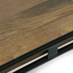 Colwill Modern Industrial Handcrafted Mango Wood Kitchen Cart With Wheels Natural/Black - Christopher Knight Home -Furniture Promotion Series GUEST a209b609 8e04 47dd b239 da6047effb25