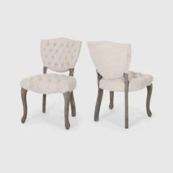Set Of 2 Crosswind Tufted Dining Chair - Christopher Knight Home -Furniture Promotion Series GUEST a4237612 809d 4537 be05 435c78db206e