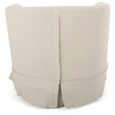 Cecilia Fabric Swivel Club Chair - Christopher Knight Home 3 Cecilia Fabric Swivel Club Chair - Christopher Knight Home - Image 3