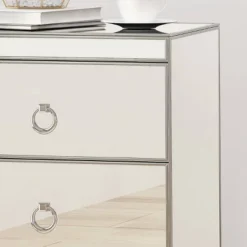 Bandara Modern 3 Drawer Cabinet Silver - Christopher Knight Home -Furniture Promotion Series GUEST a5ee027c 3b45 48c7 9f63 ef6bf703dbc1