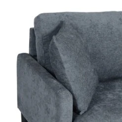 Malverne Contemporary 3 Seater Fabric Sofa With Accent Pillows Charcoal/Dark Brown - Christopher Knight Home -Furniture Promotion Series GUEST a6146a32 7bb1 45b6 b7a7 447112941458