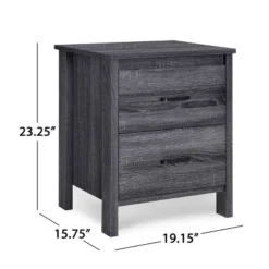Set Of 2 Olimont Contemporary 2 Drawer Nightstands Sonoma Gray Oak - Christopher Knight Home -Furniture Promotion Series GUEST a662a1f2 c193 43e0 adf7 ce0cb080add0