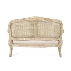 Saley French Country Wood And Cane Loveseat - Christopher Knight Home -Furniture Promotion Series GUEST a6845b86 6d0e 42ed 84c3 6f83c8483008