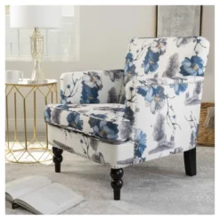 Boaz Upholstered Club Chair - Floral Print - Christopher Knight Home -Furniture Promotion Series GUEST a7b15c03 4271 4b00 afda 607674e413c4