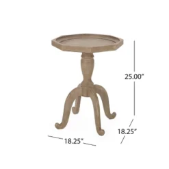 Catawissa French Country Accent Table With Octagonal Top Natural - Christopher Knight Home -Furniture Promotion Series GUEST a858775e 1bc5 4ba9 b780 77e59200dec9