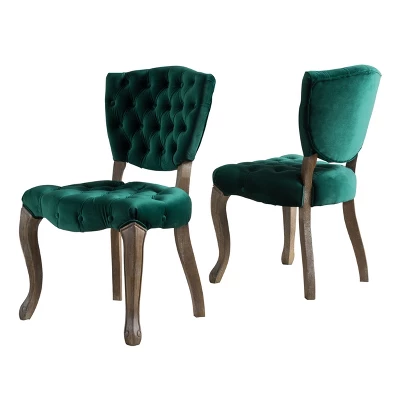 Bates Tufted Dining Chair Set 2ct - Christopher Knight Home 7 Bates Tufted Dining Chair Set 2ct - Christopher Knight Home - Image 7