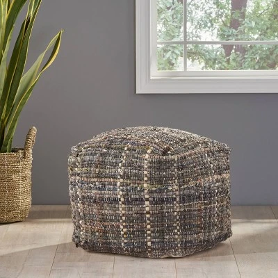 Cadieux Fabric Pouf - Christopher Knight Home 1 Cadieux Fabric Pouf - Christopher Knight Home