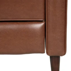 Mervynn Mid-Century Modern Button Tufted Recliner Cognac Brown/Dark Espresso - Christopher Knight Home -Furniture Promotion Series GUEST afc771fb 6460 4194 83f8 601108416b66
