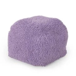 Moloney Modern Microfiber Chenille Round Pouf - Christopher Knight Home -Furniture Promotion Series GUEST b0435d81 efe2 4bdc ae8e 873018bfc71a