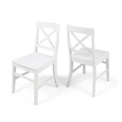 Set Of 2 Roshan Farmhouse Acacia Dining Chair - Christopher Knight Home -Furniture Promotion Series GUEST b064083b eb90 45db 8c58 fe14fbf0d10b