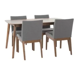 5pc Kwame 60" Dining Set - Christopher Knight Home -Furniture Promotion Series GUEST b1c51623 6e52 4bdd 93d9 366f74d4637f