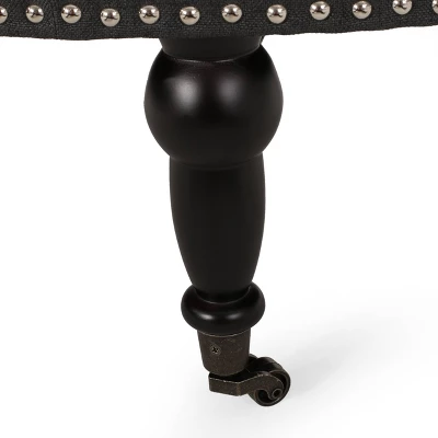 Cimarron Contemporary Round Ottoman With Rolling Casters - Christopher Knight Home 3 Cimarron Contemporary Round Ottoman With Rolling Casters - Christopher Knight Home - Image 3