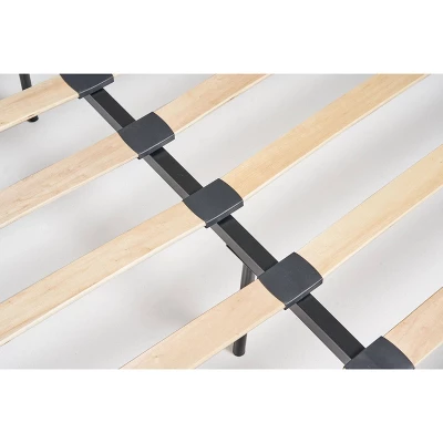 Queen Cordeaux Fully-Upholstered Bed Navy Blue - Christopher Knight Home 4 Queen Cordeaux Fully-Upholstered Bed Navy Blue - Christopher Knight Home - Image 4