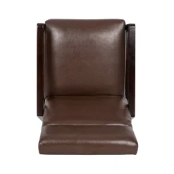 Fernhill Mid Century Modern Faux Leather Upholstered Pushback Recliner Dark Brown/Dark Espresso - Christopher Knight Home -Furniture Promotion Series GUEST b432f42a cb5c 40a5 bfe6 cce0f9e5842a
