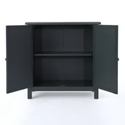Melora Fir Wood Cabinet With Mirrored Doors Charcoal Gray - Christopher Knight Home -Furniture Promotion Series GUEST b471c2fc 3510 4997 930e 6045a9496cc2