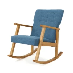Harvey Mid-Century Modern Fabric Rocking Chair - Christopher Knight Home -Furniture Promotion Series GUEST b60a7c88 dc92 47b7 a142 c0b188b60b22
