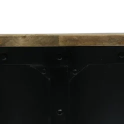 Opheim Industrial Handcrafted Mango Wood Side Table Natural/Black - Christopher Knight Home -Furniture Promotion Series GUEST b67ac106 ff11 464e 96f5 711b75f189d5