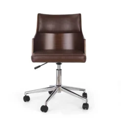 Rhine Mid-Century Modern Upholstered Swivel Office Chair - Christopher Knight Home -Furniture Promotion Series GUEST b694acc5 f3c3 45e2 acbc 9206b7714c67