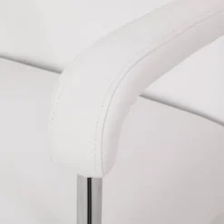 Gehring Modern Channel Stitched Swivel Office Lift Chair White/Chrome - Christopher Knight Home -Furniture Promotion Series GUEST b6d29163 1116 4077 beed b4499d632852