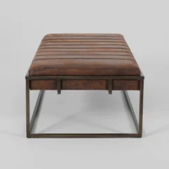 Magdalene Modern Fabric Ottoman Bench Brown - Christopher Knight Home -Furniture Promotion Series GUEST b72c9194 cefd 4787 9edb a04e9b8a573f