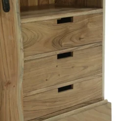 Laymon Modern Industrial Handcrafted Acacia Wood Live Edge Sideboard With Sliding Door Natural/Black - Christopher Knight Home -Furniture Promotion Series GUEST b7b1912c 8575 49d6 83ac b18ffb10680f