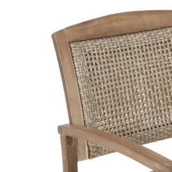 Welby Outdoor Acacia Wood/Wicker Rocking Chair Light Brown - Christopher Knight Home