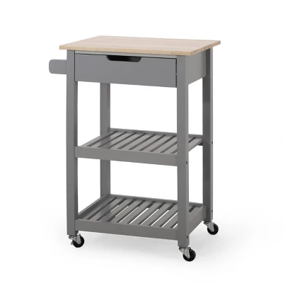 Dade Kitchen Cart With Wheels - Christopher Knight Home 8 Dade Kitchen Cart With Wheels - Christopher Knight Home - Image 8