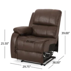 Meridan Contemporary Upholstered Theater Seating Reclining Sofa - Christopher Knight Home -Furniture Promotion Series GUEST b986af87 a1bc 45c3 bf0a 84975f43ae2e