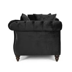 Houck Modern Glam Tufted Velvet Tete-A-Tete Chaise Lounge With Accent Pillows - Christopher Knight Home -Furniture Promotion Series GUEST b9fc1ec5 1274 4ca1 b9c9 f9846e8d0a95