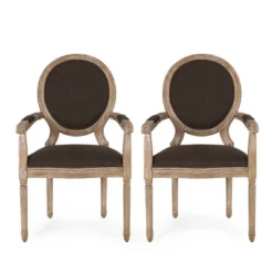 Set Of 2 Judith French Country Wood Upholstered Dining Chairs - Christopher Knight Home -Furniture Promotion Series GUEST bb1a1443 e2ef 46a6 b184 15ff536d57eb