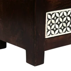 Benewah Handcrafted Boho 3 Drawer Mango Wood Nightstand Dark Walnut/Black/White - Christopher Knight Home -Furniture Promotion Series GUEST bb474d58 6c32 48b6 88ec c398b638ecde