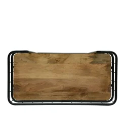 Colwill Modern Industrial Handcrafted Mango Wood Kitchen Cart With Wheels Natural/Black - Christopher Knight Home -Furniture Promotion Series GUEST bbf88a46 3a6f 468d 9a1a 25e30eafeb97