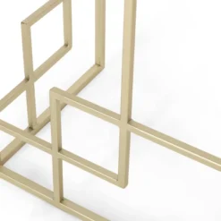 Depue Modern Glam Geometric Console Table Gold/White - Christopher Knight Home 14 Depue Modern Glam Geometric Console Table Gold/White - Christopher Knight Home -Furniture Promotion Series GUEST bd600fdd 0c9a 4ee2 b084 36f622db62c8