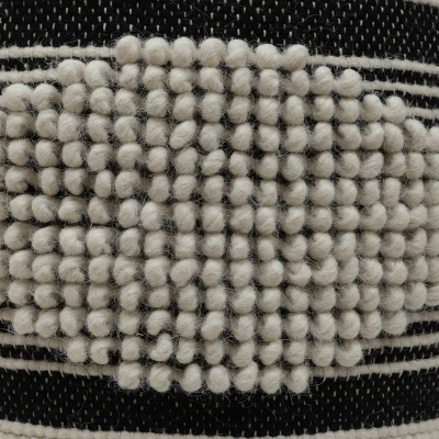 Lucknow Boho Handcrafted Fabric Cylinder Pouf - Christopher Knight Home 5 Lucknow Boho Handcrafted Fabric Cylinder Pouf - Christopher Knight Home - Image 5