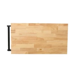 Byway Contemporary Kitchen Cart With Wheels Black/Natural - Christopher Knight Home -Furniture Promotion Series GUEST be9dc938 e360 4e7d b67f d79f3a6dc9a0