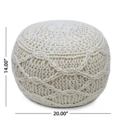 Morven Handmade Boho Fabric Pouf Cream - Christopher Knight Home 11 Morven Handmade Boho Fabric Pouf Cream - Christopher Knight Home -Furniture Promotion Series GUEST bf1278d6 d2b5 48b8 b939 0423ce0c0e01