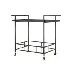 Ambrose Industrial Bar Cart - Christopher Knight Home -Furniture Promotion Series GUEST bf6b8415 3197 47d2 8d47 2942b7e6998b