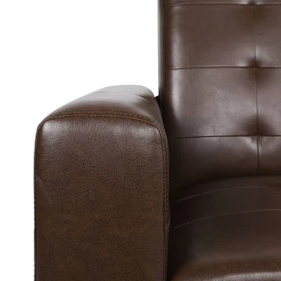 Craigue Contemporary Tufted Faux Leather Pushback Recliner - Christopher Knight Home 6 Craigue Contemporary Tufted Faux Leather Pushback Recliner - Christopher Knight Home - Image 6